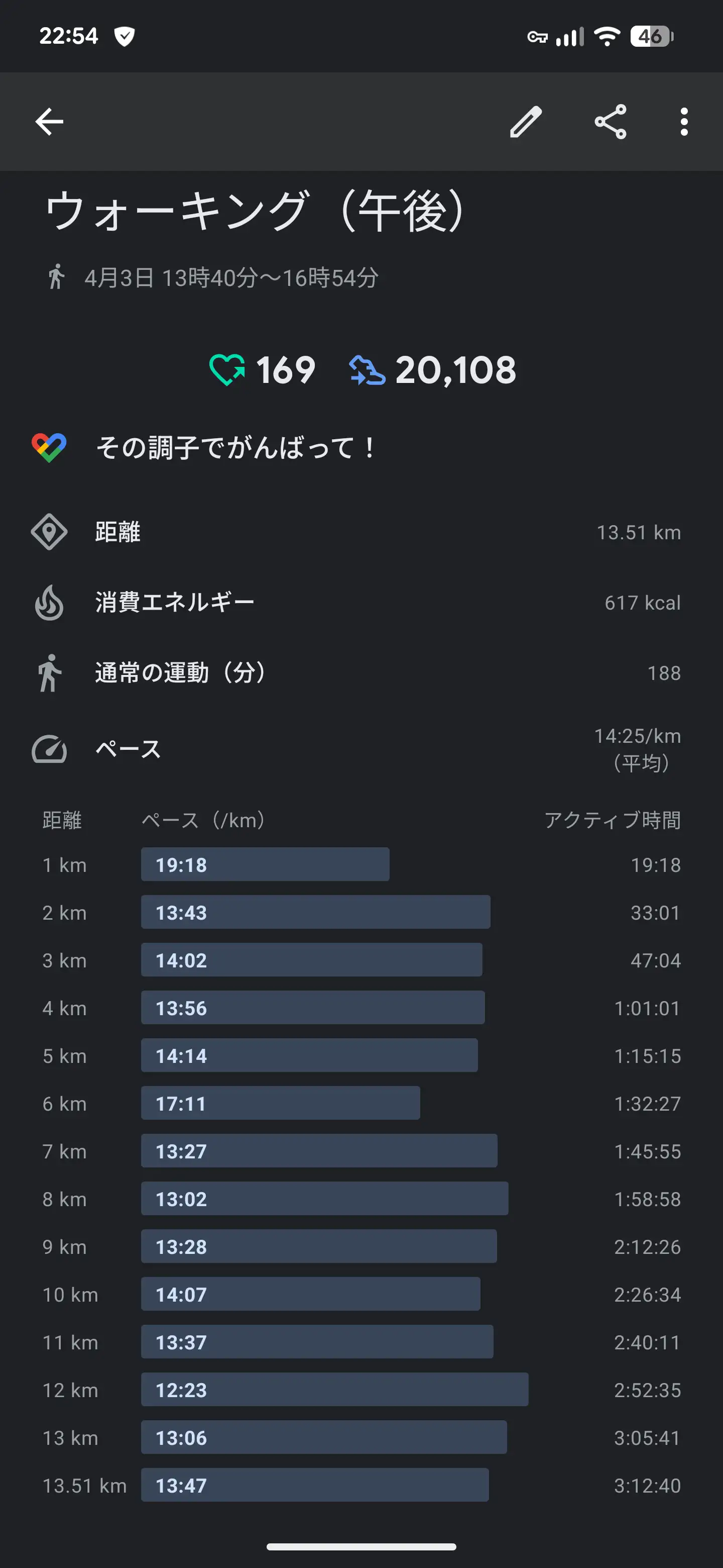 ウォーキング記録